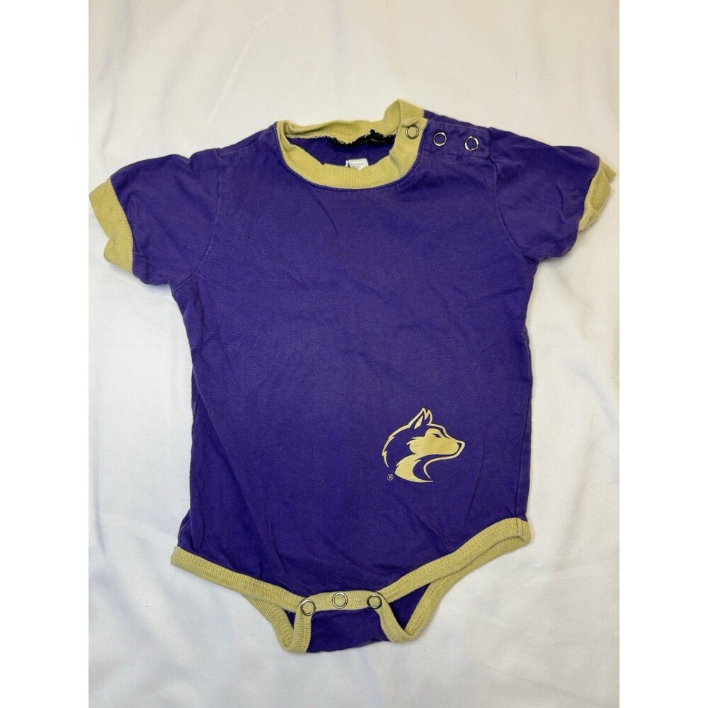 Vintage University Of Washington Huskies Starter Infant One Piece Body Suit 3-6M